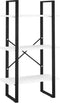 vidaXL - Opbergrek - 60x30x105 - cm - bewerkt - hout - wit