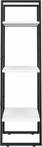 vidaXL - Opbergrek - 60x30x105 - cm - bewerkt - hout - wit