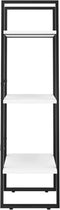 vidaXL - Opbergrek - 60x30x105 - cm - bewerkt - hout - wit