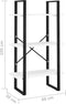 vidaXL - Opbergrek - 60x30x105 - cm - bewerkt - hout - wit