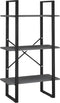 vidaXL - Opbergrek - 60x30x105 - cm - massief - grenenhout - grijs