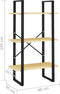 vidaXL - Opbergrek - 60x30x105 - cm - massief - grenenhout