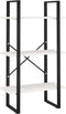 vidaXL - Opbergrek - 60x30x105 - cm - massief - grenenhout - wit