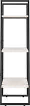 vidaXL - Opbergrek - 60x30x105 - cm - massief - grenenhout - wit