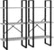 vidaXL - Opbergrek - 60x30x210 - cm - bewerkt - hout - betongrijs