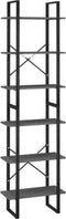 vidaXL - Opbergrek - 60x30x210 - cm - bewerkt - hout - grijs