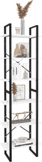 vidaXL - Opbergrek - 60x30x210 - cm - bewerkt - hout - wit