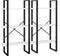 vidaXL - Opbergrek - 60x30x210 - cm - bewerkt - hout - wit