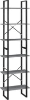 vidaXL - Opbergrek - 60x30x210 - cm - massief - grenenhout - grijs