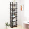 vidaXL - Opbergrek - 60x30x210 - cm - massief - grenenhout - grijs