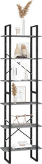 vidaXL - Opbergrek - 60x30x210 - cm - massief - grenenhout - grijs