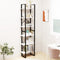 vidaXL - Opbergrek - 60x30x210 - cm - massief - grenenhout - wit