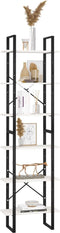 vidaXL - Opbergrek - 60x30x210 - cm - massief - grenenhout - wit