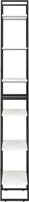 vidaXL - Opbergrek - 60x30x210 - cm - massief - grenenhout - wit