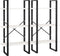 vidaXL - Opbergrek - 60x30x210 - cm - massief - grenenhout - wit