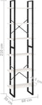 vidaXL - Opbergrek - 60x30x210 - cm - massief - grenenhout - wit