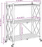vidaXL - Opbergrek - op - wielen - 71x34x88 - cm - staal - zwart