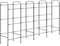 vidaXL - Opbergrek - voor - 12 - kratten - 190x33x116 - cm - staal - zilverkleurig