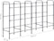 vidaXL - Opbergrek - voor - 12 - kratten - 190x33x116 - cm - staal - zilverkleurig