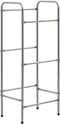 vidaXL - Opbergrek - voor - 3 - kratten - 50x33x116 - staal - zilverkleurig