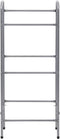 vidaXL - Opbergrek - voor - 3 - kratten - 50x33x116 - staal - zilverkleurig
