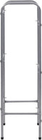 vidaXL - Opbergrek - voor - 3 - kratten - 50x33x116 - staal - zilverkleurig
