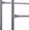 vidaXL - Opbergrek - voor - 3 - kratten - 50x33x116 - staal - zilverkleurig