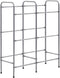 vidaXL - Opbergrek - voor - 6 - kratten - 96x33x116 - cm - steel - zilverkleurig
