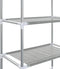 vidaXL - Opbergrek - voor - boven - toilet - 3-laags - 53x28x169 - cm - zilverkleurig