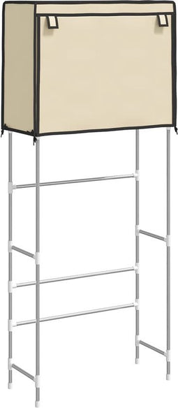 vidaXL - Opbergrek - voor - boven - wasmachine - 2-laags - 71x29,5x170,5 - cm - ijzer