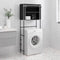 vidaXL - Opbergrek - voor - boven - wasmachine - 2-laags - 71x29,5x170,5 - cm - ijzer