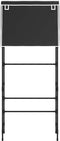vidaXL - Opbergrek - voor - boven - wasmachine - 2-laags - 71x29,5x170,5 - cm - zwart