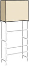 vidaXL - Opbergrek - voor - boven - wasmachine - 2-laags - 71x29,5x170,5 - cm - ijzer