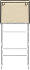 vidaXL - Opbergrek - voor - boven - wasmachine - 2-laags - 71x29,5x170,5 - cm - ijzer