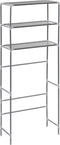 vidaXL - Opbergrek - voor - boven - wasmachine - 3-laags - 69x28x169 - cm - zilver