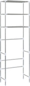 vidaXL - Opbergrek - voor - boven - wasmachine - 3-laags - 69x28x169 - cm - zilver