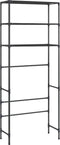 vidaXL - Opbergrek - voor - boven - wasmachine - 3-laags - 69x28x169 - cm - zwart