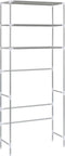 vidaXL - Opbergrek - voor - boven - wasmachine - 3-laags - 69x28x169 - cm - zilver