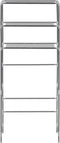 vidaXL - Opbergrek - voor - boven - wasmachine - 3-laags - 69x28x169 - cm - zilver