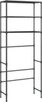vidaXL - Opbergrek - voor - boven - wasmachine - 3-laags - 69x28x169 - cm - zwart