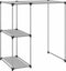 vidaXL - Opbergrek - voor - boven - wasmachine - 87x55x90,5 - cm - ijzer - grijs