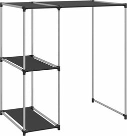 vidaXL - Opbergrek - voor - boven - wasmachine - 87x55x90,5 - cm - ijzer - zwart