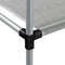 vidaXL - Opbergrek - voor - boven - wasmachine - 87x55x90,5 - cm - ijzer - grijs