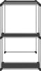 vidaXL - Opbergrek - voor - boven - wasmachine - 87x55x90,5 - cm - ijzer - grijs
