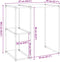 vidaXL - Opbergrek - voor - boven - wasmachine - 87x55x90,5 - cm - ijzer - zwart