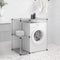 vidaXL - Opbergrek - voor - boven - wasmachine - 87x55x90,5 - cm - ijzer - grijs