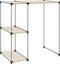vidaXL - Opbergrek - voor - boven - wasmachine - 87x55x90,5cm - ijzer - crèmekleurig