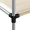 vidaXL - Opbergrek - voor - boven - wasmachine - 87x55x90,5cm - ijzer - crèmekleurig
