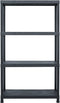 vidaXL - Opbergrekken - 2 - st - 200 - kg - 80x40x138 - cm - kunststof - zwart