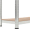 vidaXL - Opbergrekken - 2 - st - 90x40x180 - cm - MDF